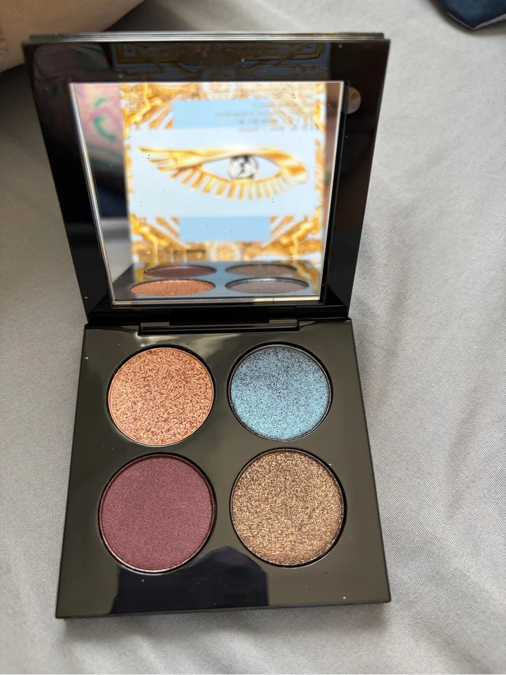 Pat McGrath Gold and White Decorative Eyeshadow Palette Packaging